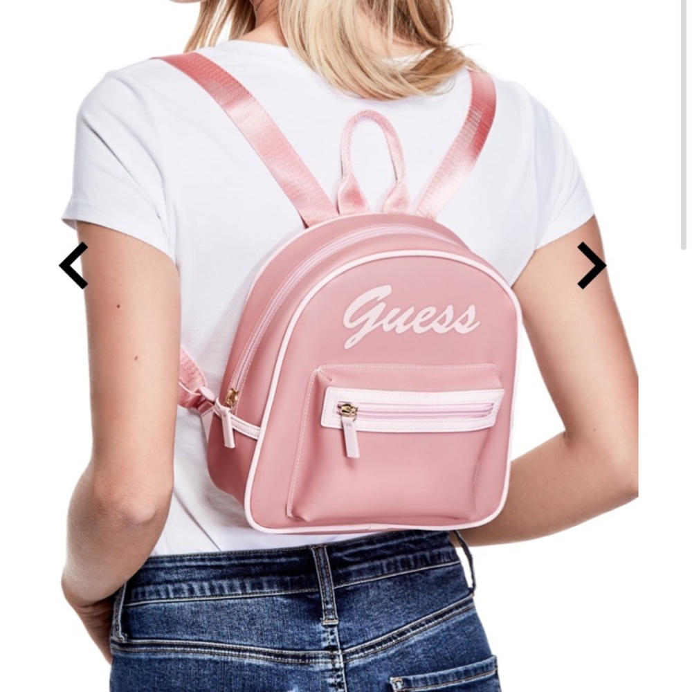Guess mini pink jelly backpack